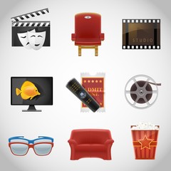 cinema vector icons