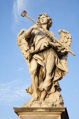 Fototapeta na wymiar Rome - Statue of angel with the sponge