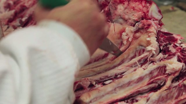 d&eacute;coupe de viande