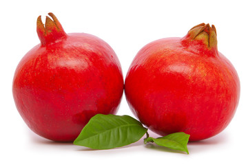 Pomegranate on a white background.