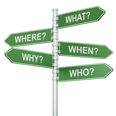 Where, what, when, why.. who?