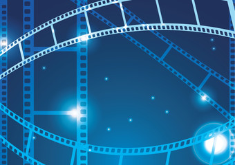 Film strip vector background