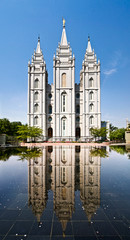Fototapeta na wymiar Le Temple mormon, Temple Square, Salt Lake City, USA