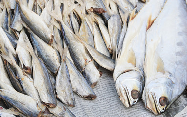 dry stockfish at the rural market