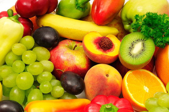 Fototapeta owoce i warzywa