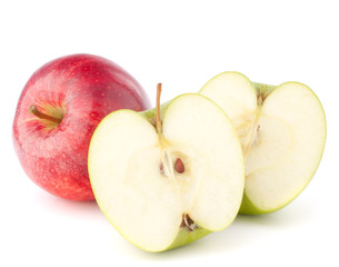 Red and green apple