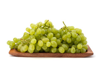 Perfect bunch of white grapes