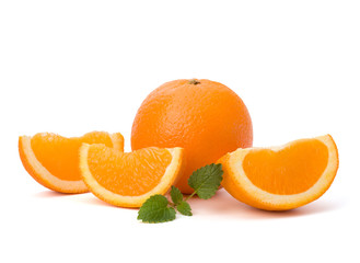 Orange and citron mint leaf