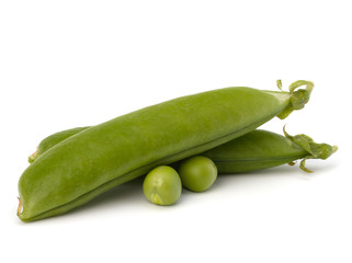 Fresh green pea pod
