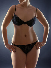 Curved female body