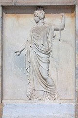 Milan, Italy - Arch of Peace - Low relief, Allegory of Minerva