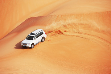 4 by 4 dune bashing is a popular sport of the Arabian desert