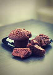 Muffins chocolate cake