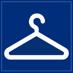 Schild blau - Garderobe