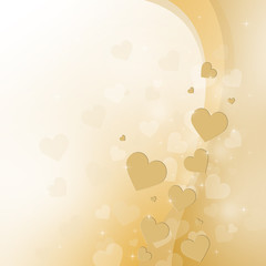 Beautiful light background to the Valentine's day