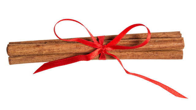 Sticks Of Cinnamon With Ribbon Bow