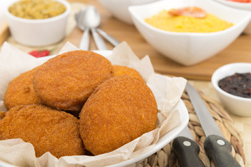 Acaraje - Brazilian fritters made with black-eyed peas