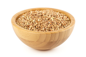 buckwheat in a bamboo bowl