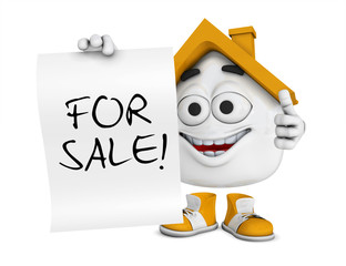 Kleines 3D Haus Orange - For Sale!