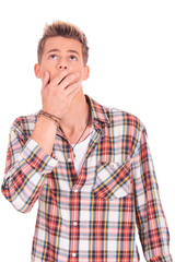 Fototapeta premium amazed young man