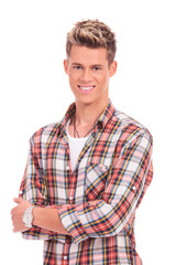 casual man arms crossed