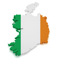 Ireland Map 3d Shape