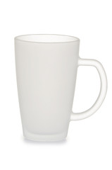 frosted glass cup