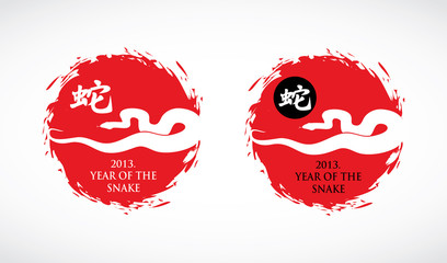 2013. Year of the snake symbol
