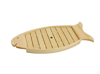 Empty Sushi wooden tray for put Japanese food