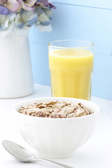delicious and healthy berries cereal