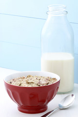 delicious and healthy berries cereal