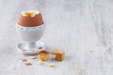 Coque egg for breakfast