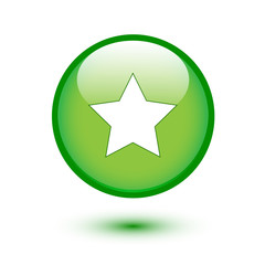 Star icon on green