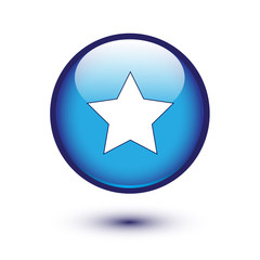 Star icon on blue