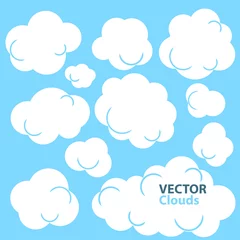 Selbstklebende Fototapeten Cartoon Clouds © Giraphics
