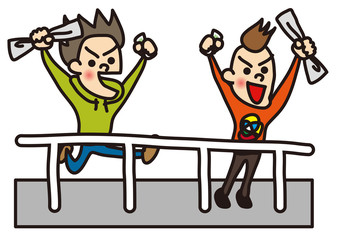 ゴール前の歓喜