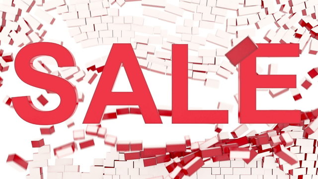 Animated "Sale" text