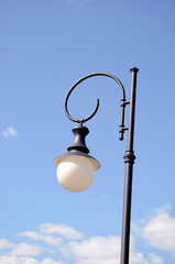 street lamp on sky background