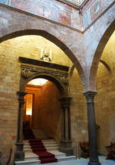 Internal rooms of the Royal Palace of Palermo in Sicily