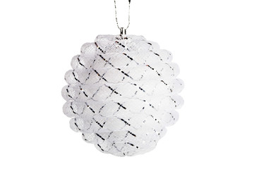 White transparent Christmas ball