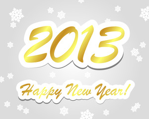 golden happy new year 2013