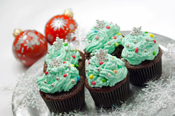 Christmas cupcakes