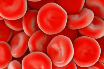 illustration of red blood cells in high detail