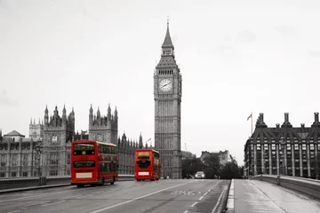 Keuken foto achterwand Rood, wit, zwart Westminster Palace