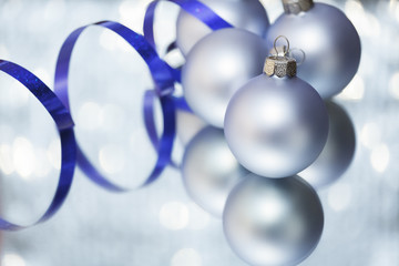 Light blue christmas ball