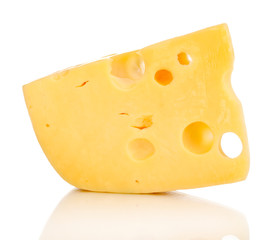 Cheese isolated on white