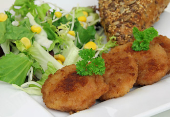 Gebackener Leberkäse