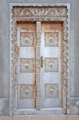 Typical Old Wooden door in Stone Town - Zanzibar