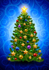 christmas tree vector