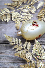 Golden twig and ball
